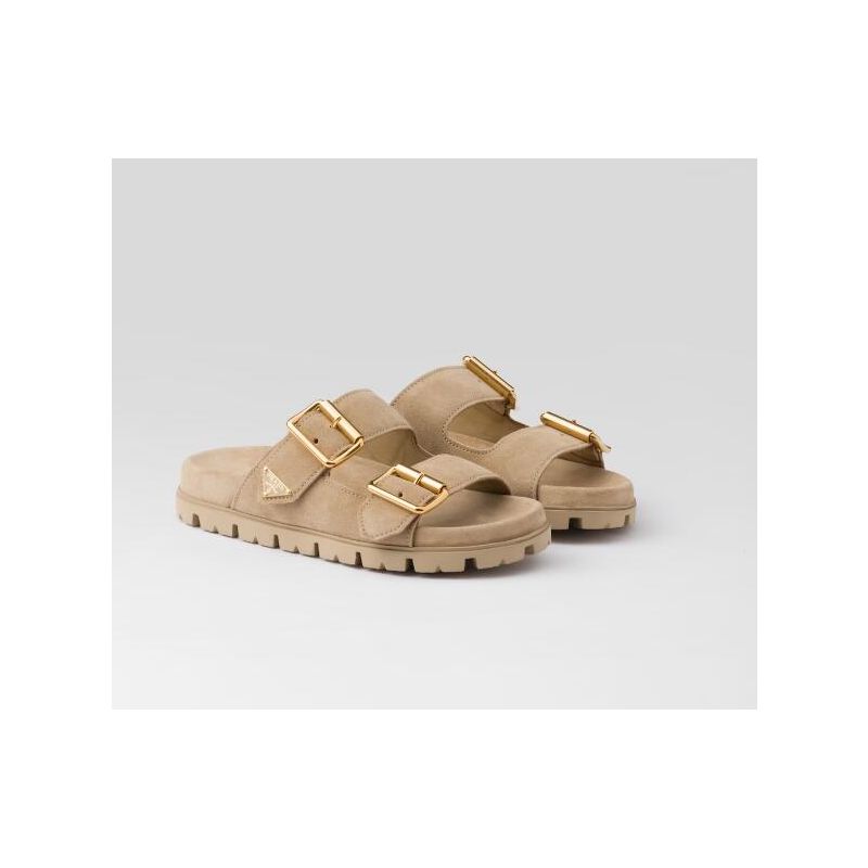 Prada Suede strap slides ,  35-41