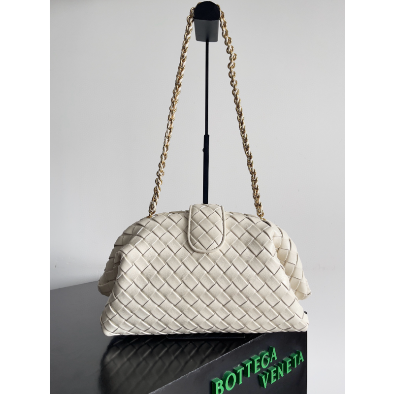 Bottega Veneta Lauren 1980 Chain Bag- Sea Salt
