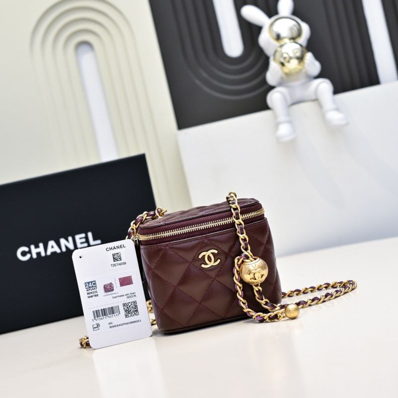Chanel Kette Mini-Tasche-Bordeaux
