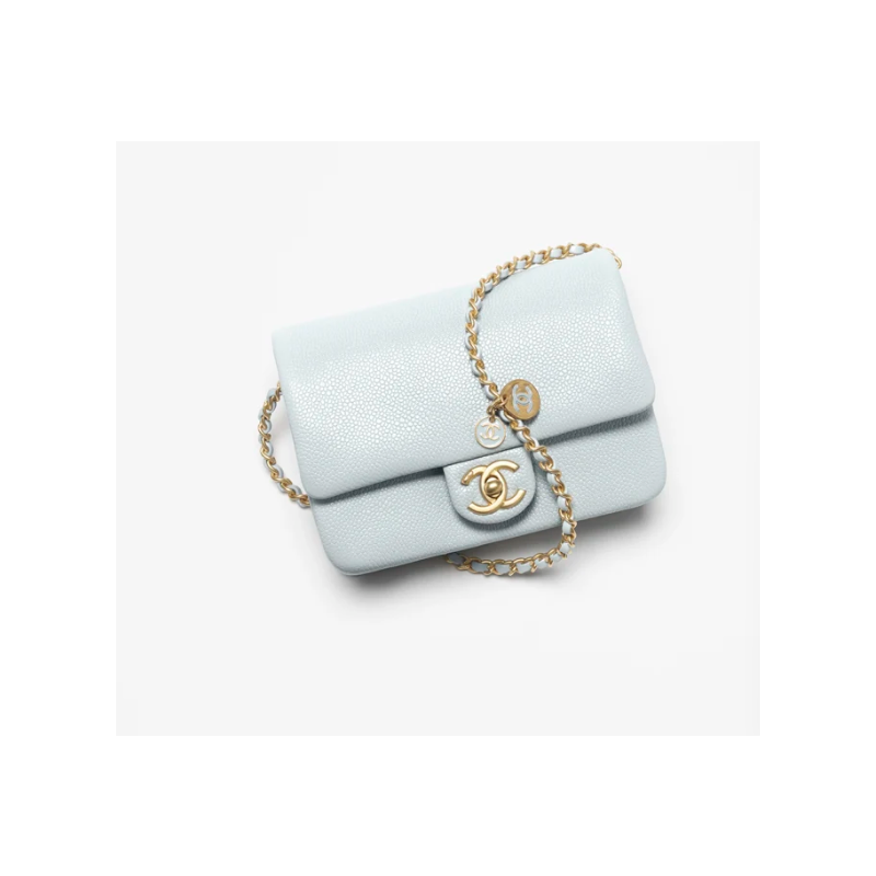 Chanel Flap Mini Bag-light blue