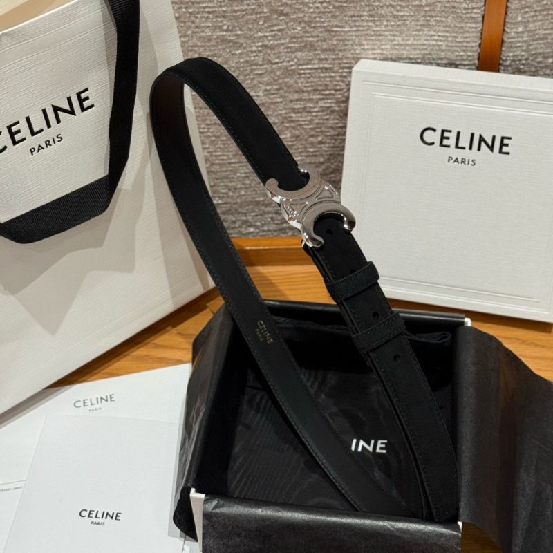 Celine Gürtel Triomphe Buckle 25mm in Suede calfskin