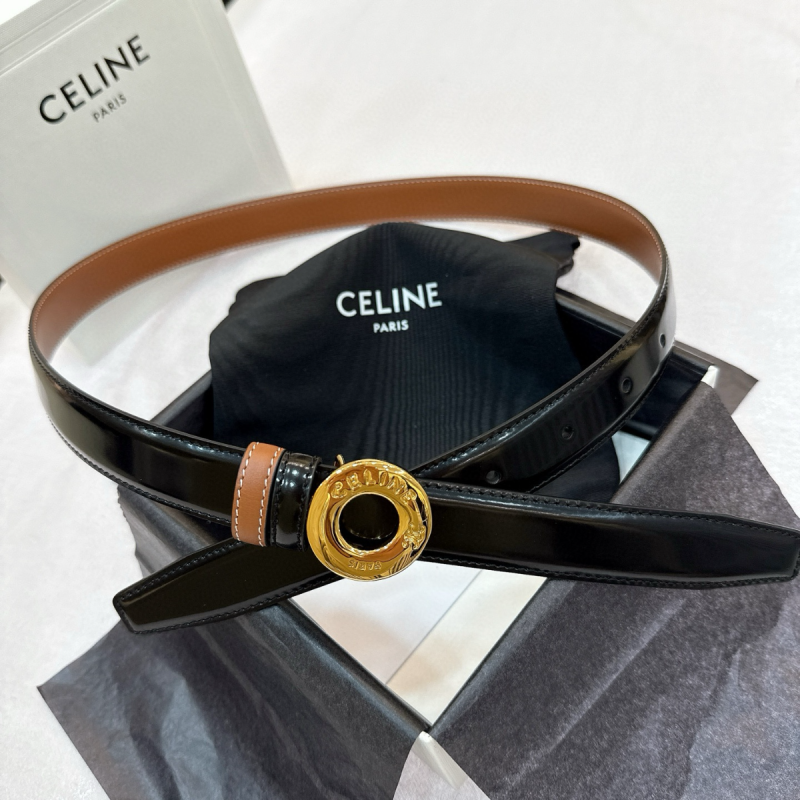 Celine Gürtel Disc Buckle Reversible 25mm