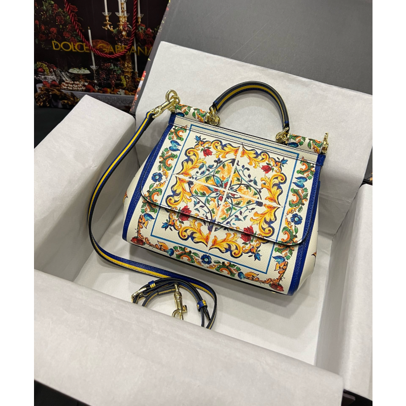 Dolce Gabbana Sicily Leather Bag