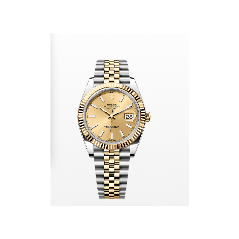 Rolex Datejust 31mm ,36mm, 41mm, Oystersteel + 18 Yellow gold