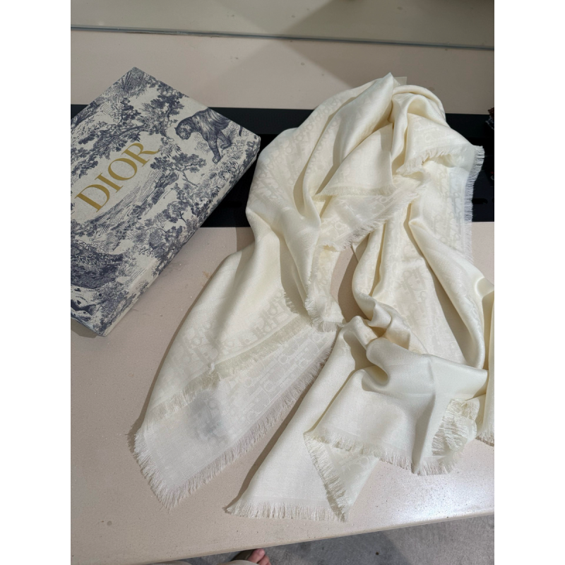Dior Silk and Cashmere Shawl/Scarf