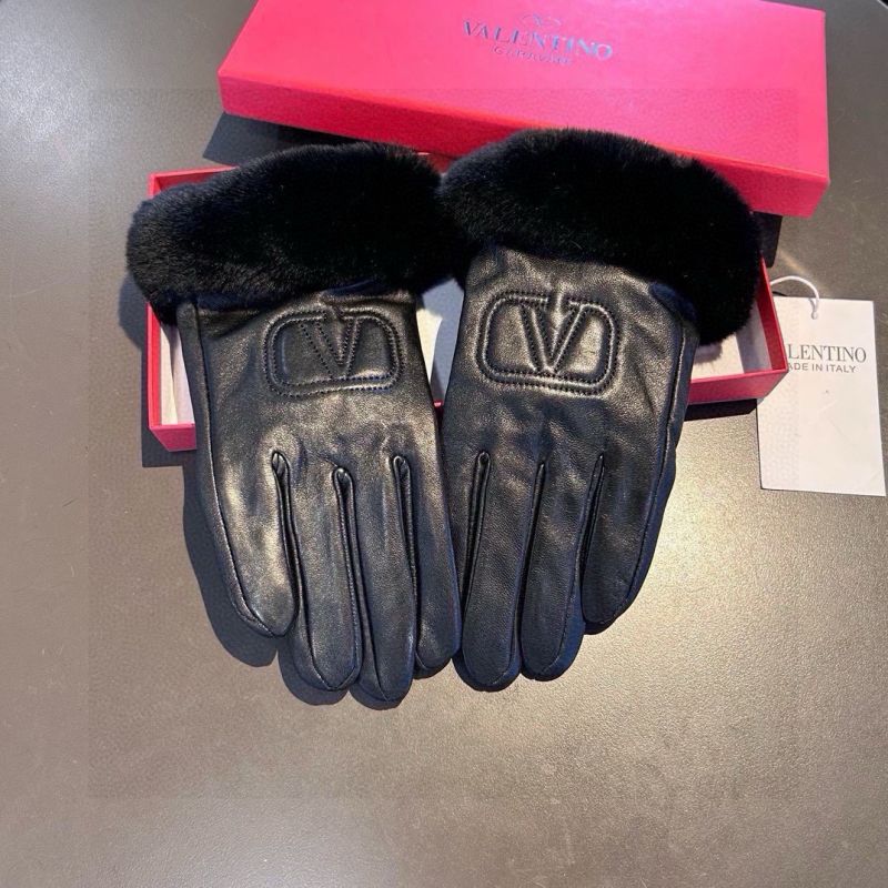 Valentino Leather Gloves