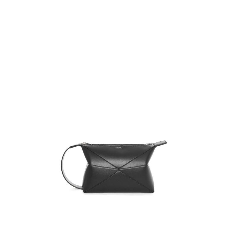 Loewe Puzzle Fold Pochette-Black