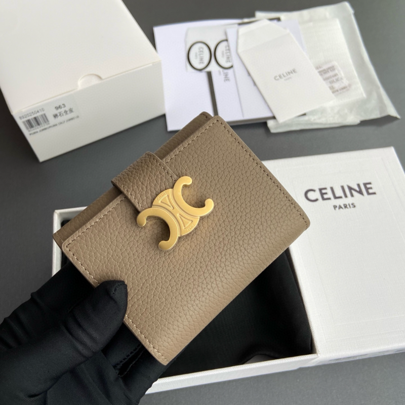 Celine kompakte Brieftasche-Taupe