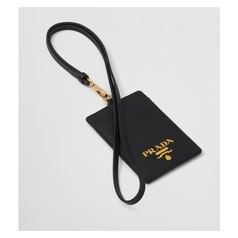 Prada Saffiano Leather Badge Holder
