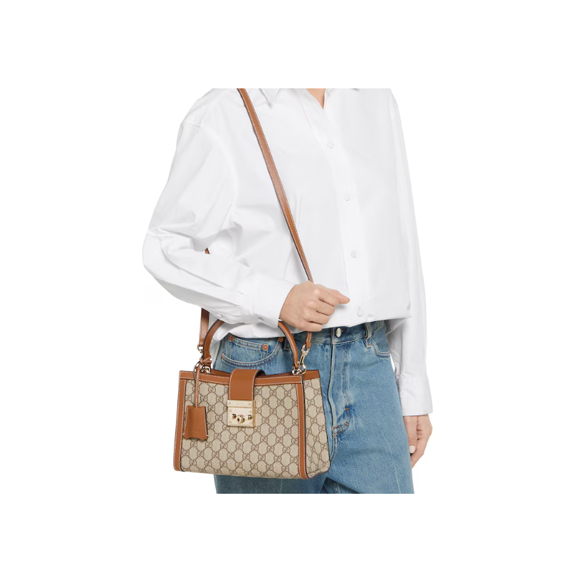 Mittelgro&szlig;e Padlock Henkeltasche