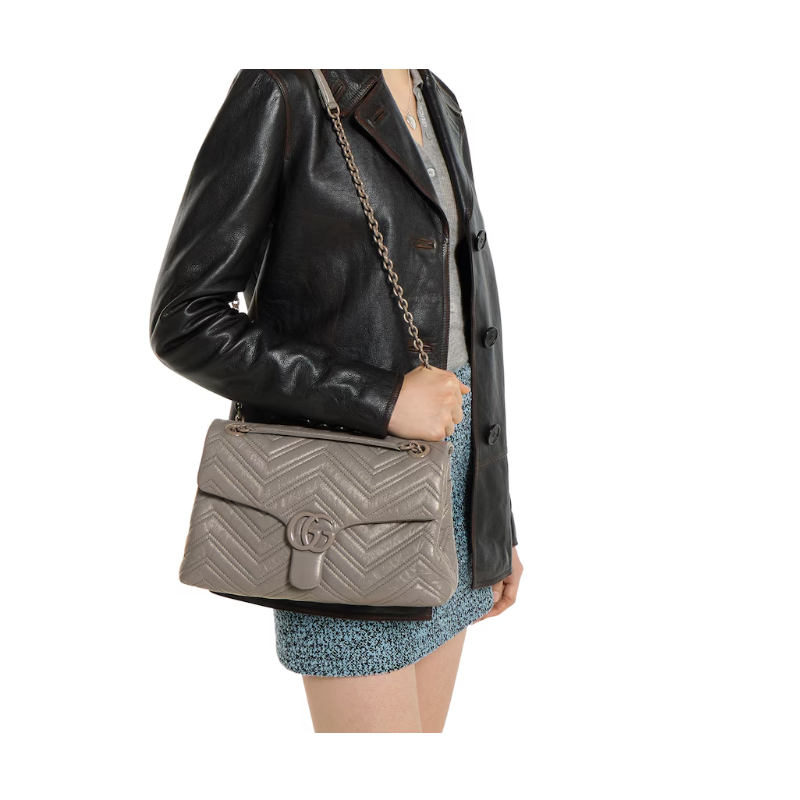 Mittelgro&szlig;e GG Marmont Schultertasche