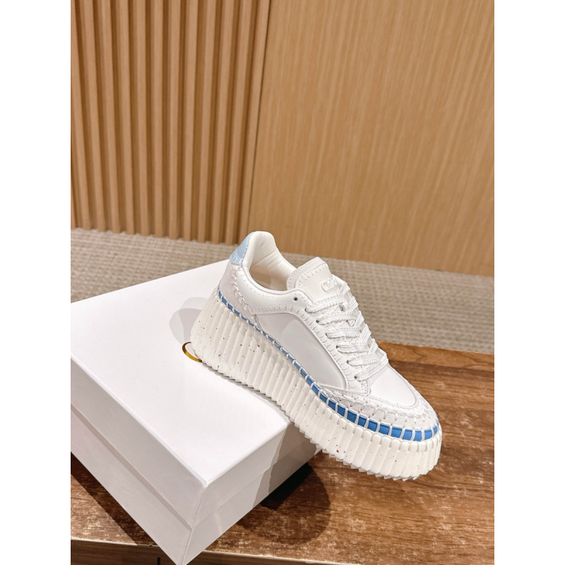 Chloe Name Wedge Sneaker, Size 35-41