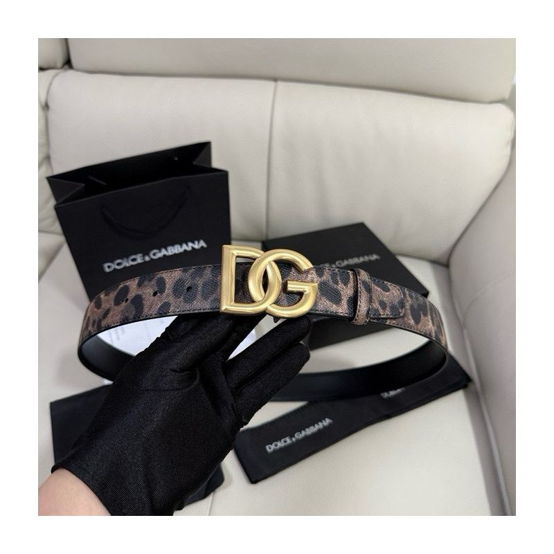 Dolce Gabbana Leder Gürtel 3.5cm