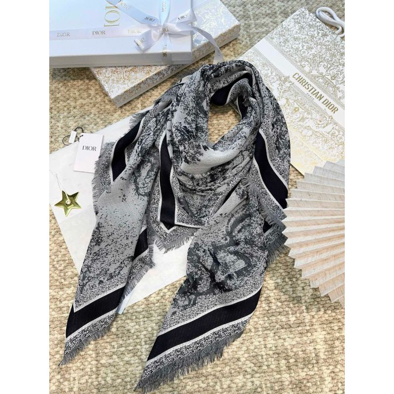 Dior Silk and Cashmere Shawl/Scarf